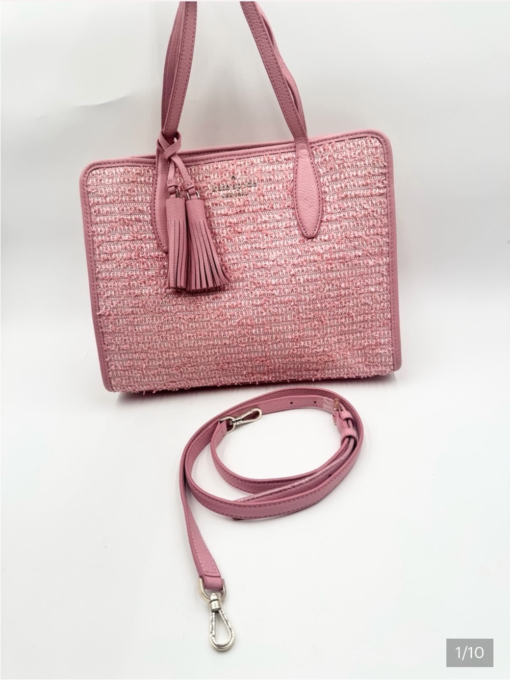 kate spade Pink Embossed Tote Bag